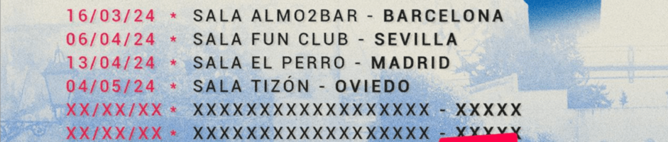 Denisdenis desvela las primeras fechas de su gira por toda España